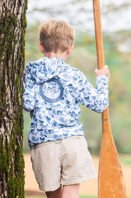 Prodoh Blue Break Point Camo Performance Hoodie T-Shirt
