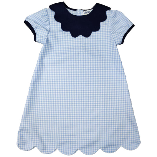 Ishtex Blue Plaid Dress