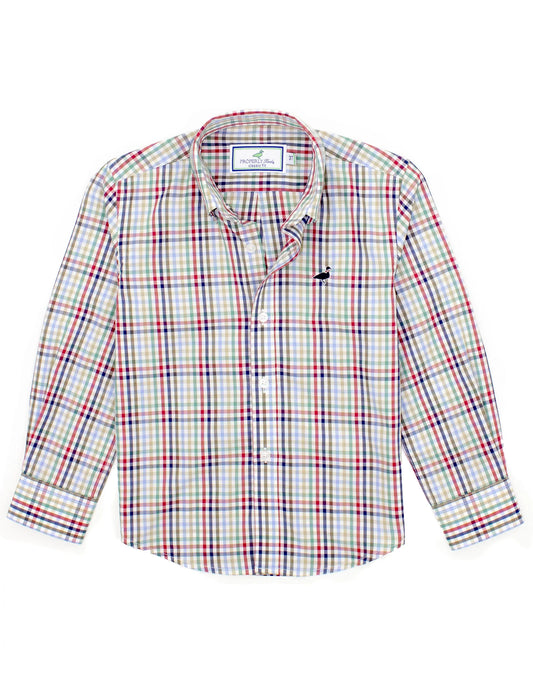 Properly Tied Boys Sportshirt Autumn Trail