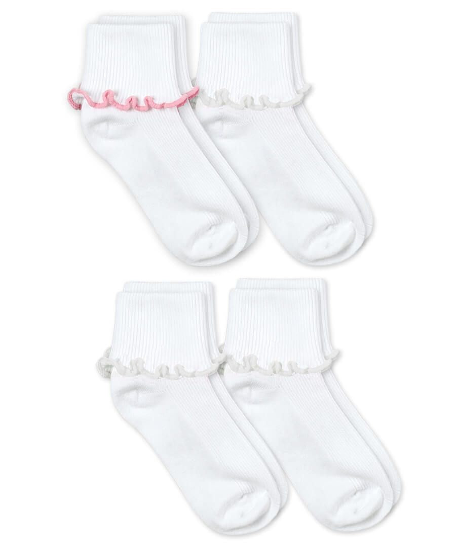 Jefferies White/White Ripple Edge 2-Pack