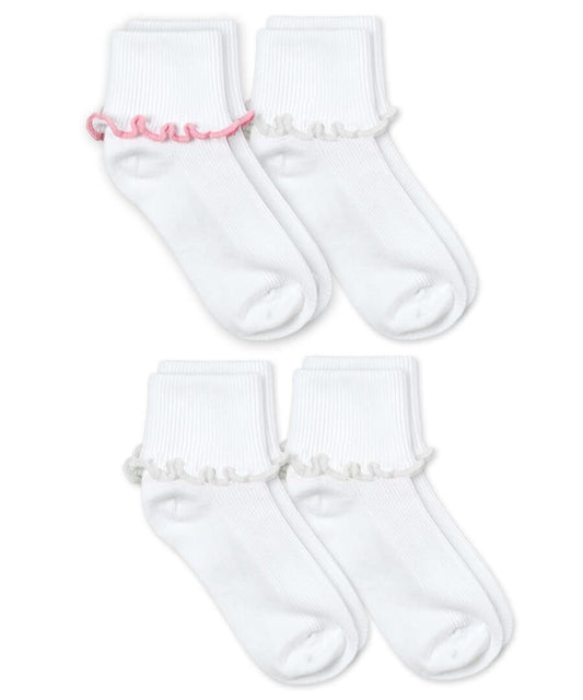 Jefferies White/White Ripple Edge 2-Pack