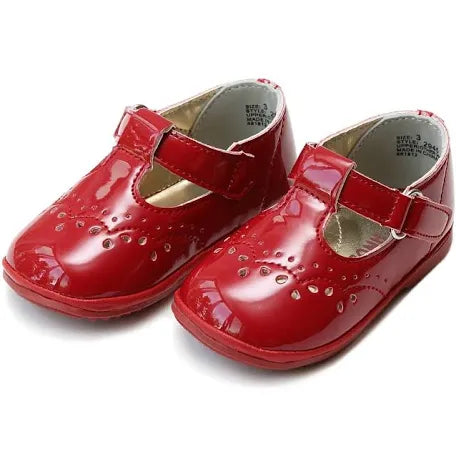L’amour Patent Red T-Strap