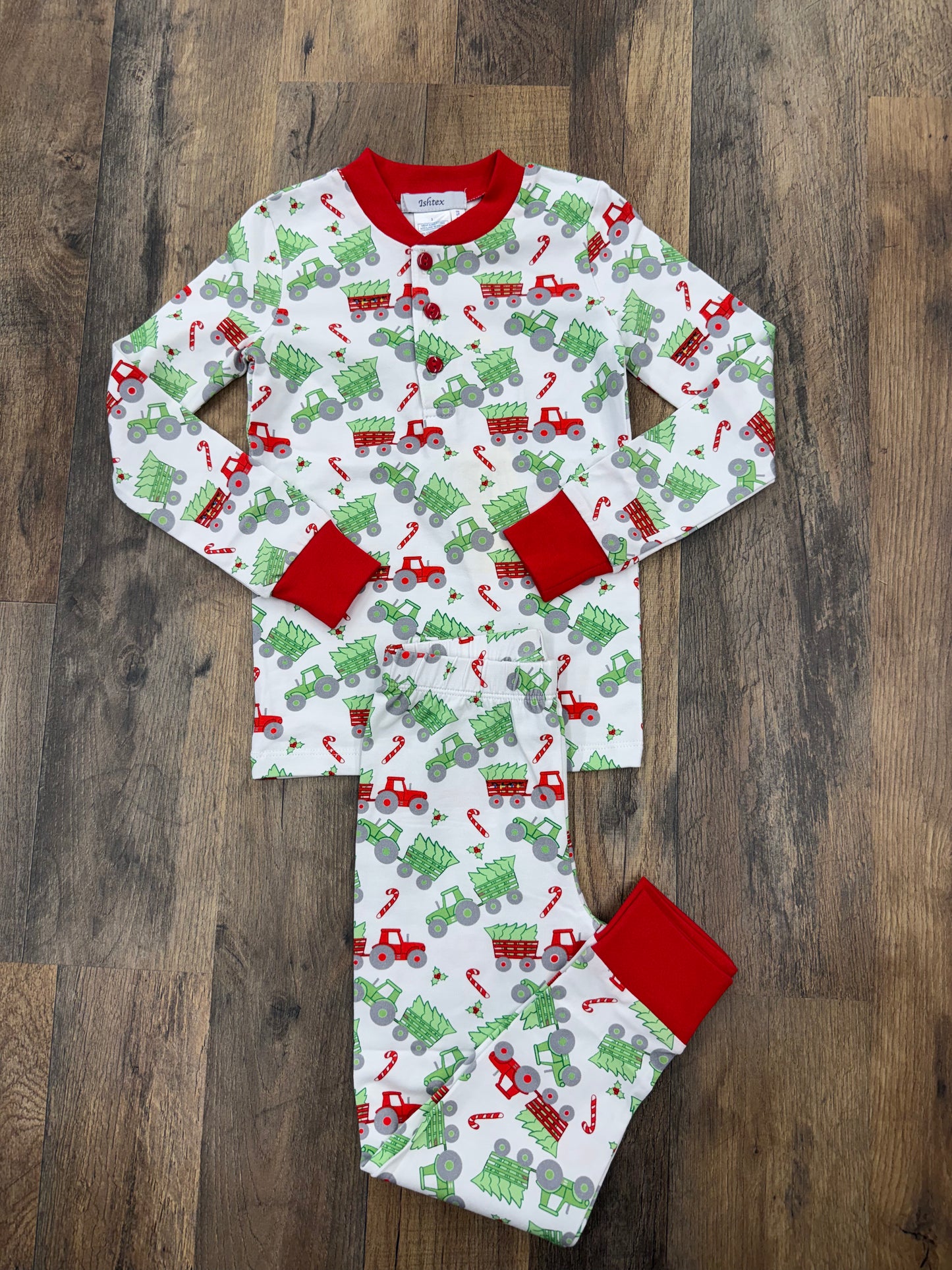 Ishtex Santa’s Tractor Boy PJ Set