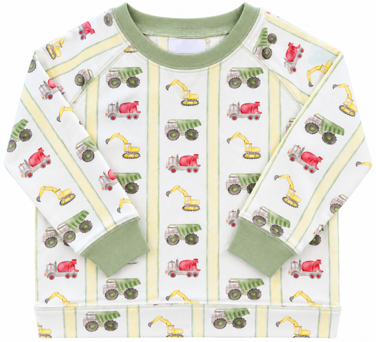 Three Little Ducks Under Construction Crewneck