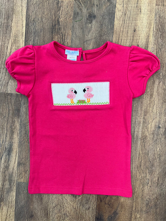 Vive La Fete Fuchsia Flamingo Smock