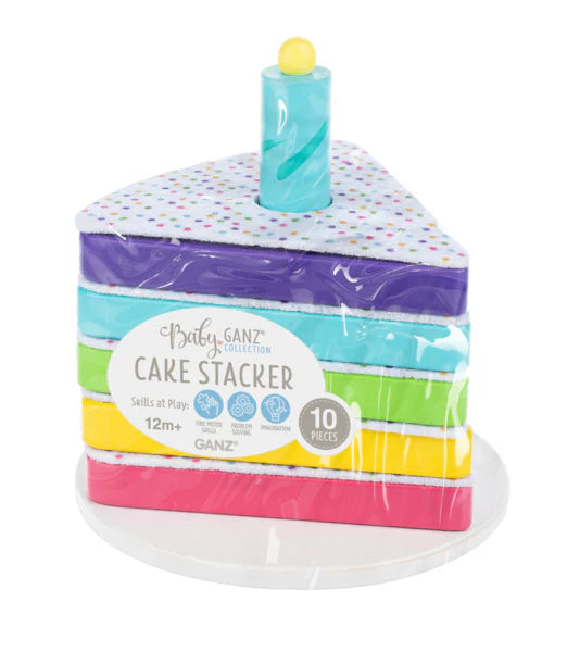 Wooden cake stacker