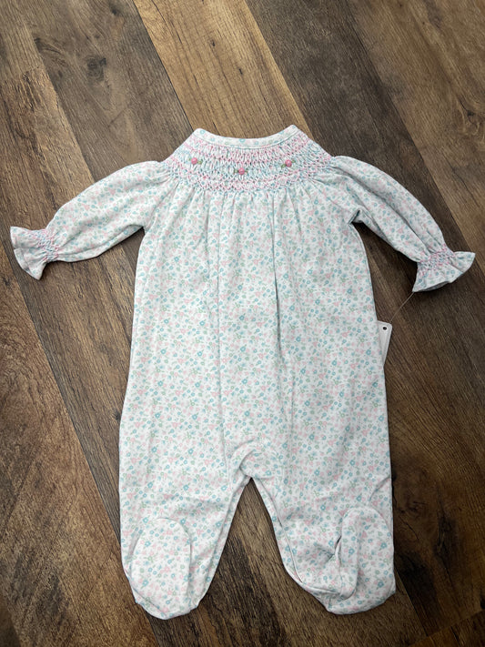 Baby Loren Mini Floral Smocked Footie