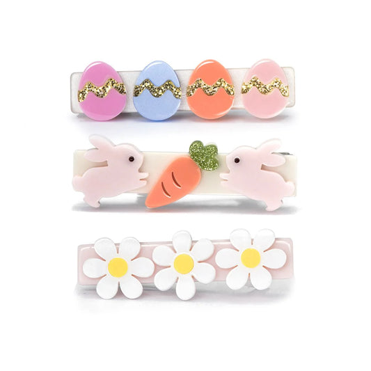 Lilies & Roses Eggs Bunnies and Dasies Hair Clips