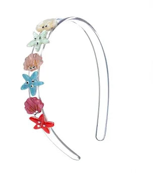 Lilies & Roses Seashells Pearlized Headband