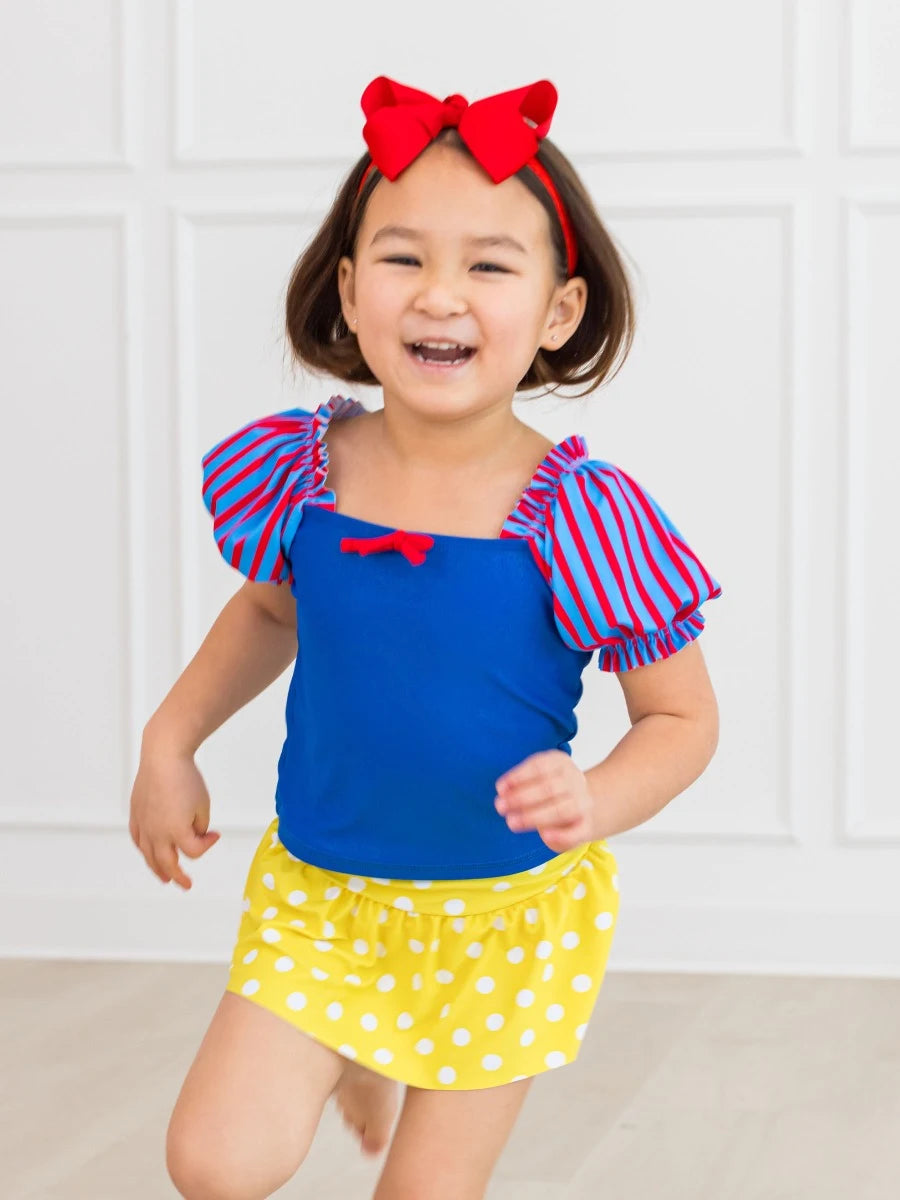 Ruffle Butts Apple Princess Skirted 2 Piece Swim