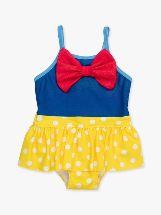Ruffle Butts Apple Princess Big Bow Skirted One Piece Swim