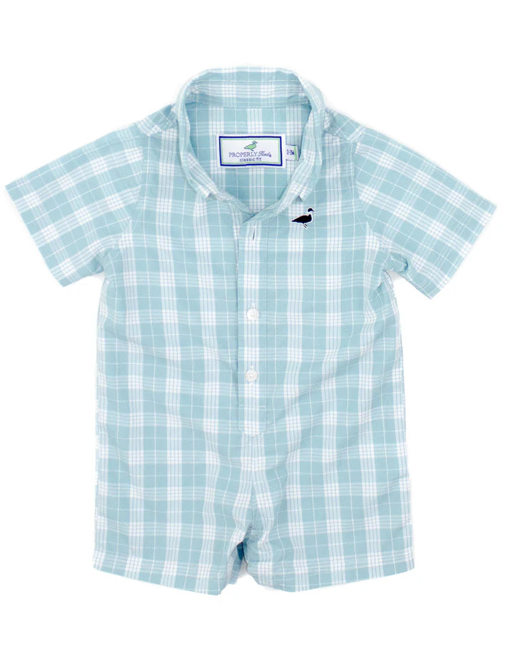 Properly Tied Baby Seasonal Shortall Spanish Moss