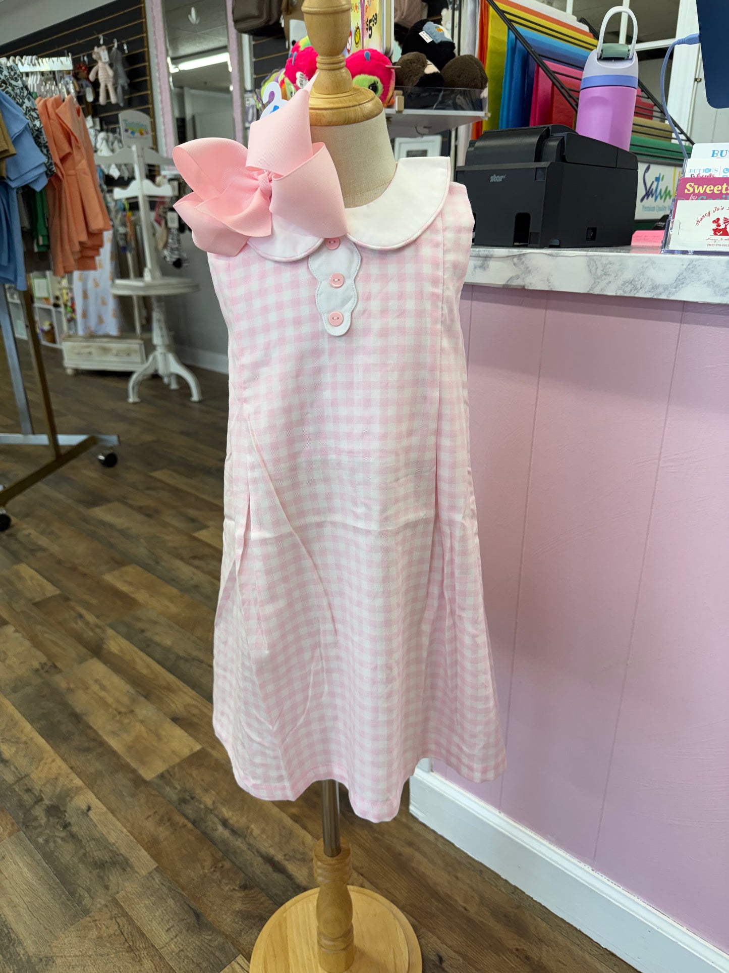 Ishtex Pink Gingham Dress
