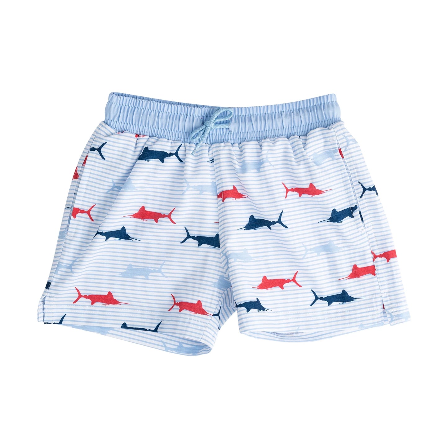 Prodoh Windsurfer Fish Print Swim Trunk