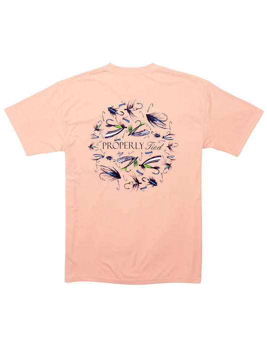 Properly Tied Performance Tee Stay Fly Melon