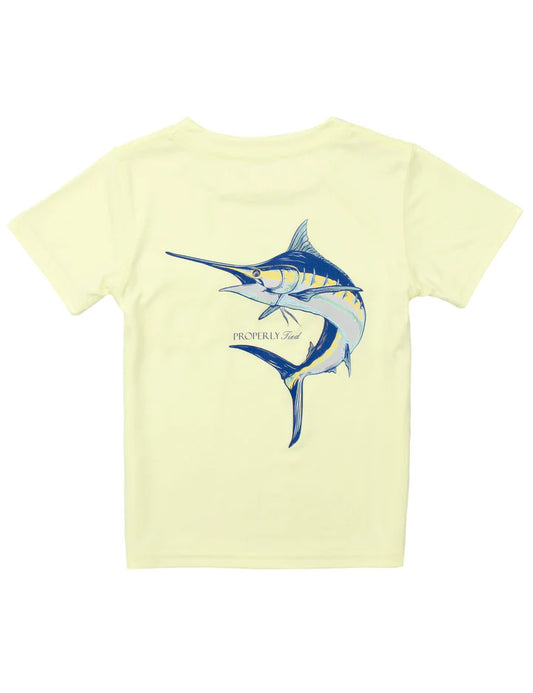 Properly Tied Performance Tee Blue Marlin