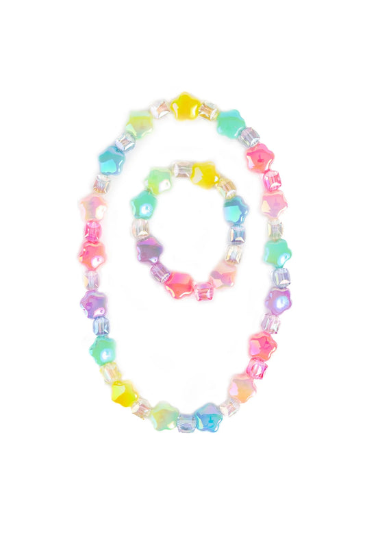 Great Pretenders Wish Upon a Rainbow Star Necklace/Bracelet Set