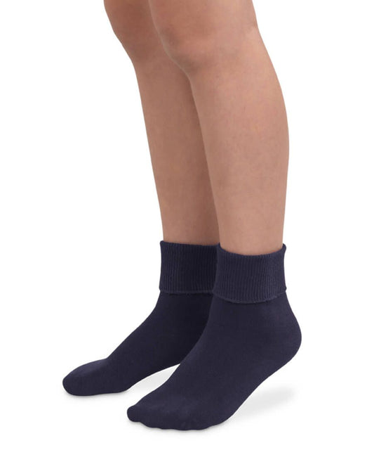 Jefferies Navy Crew Sock