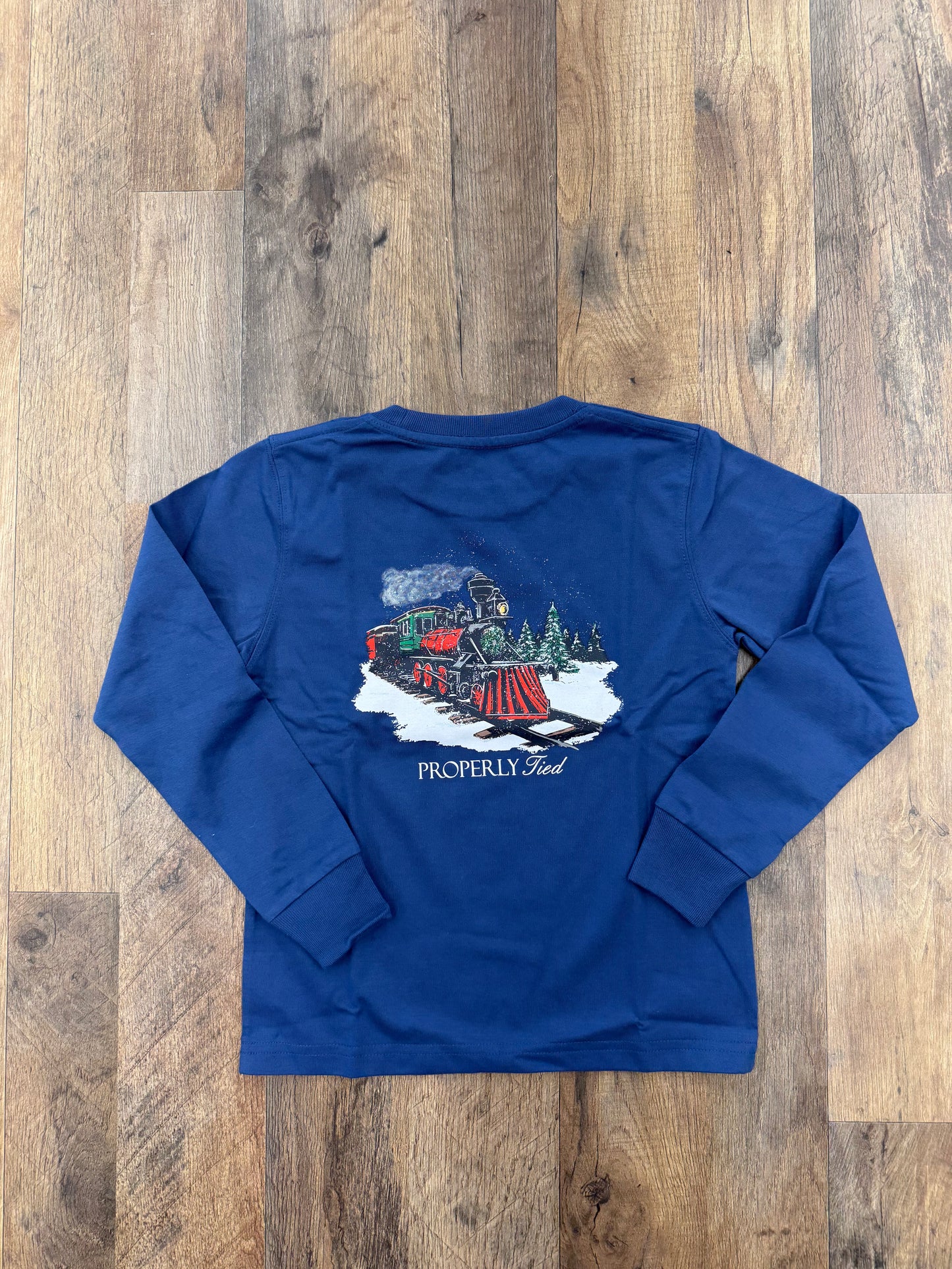 Properly Tied Train River Blue Tee