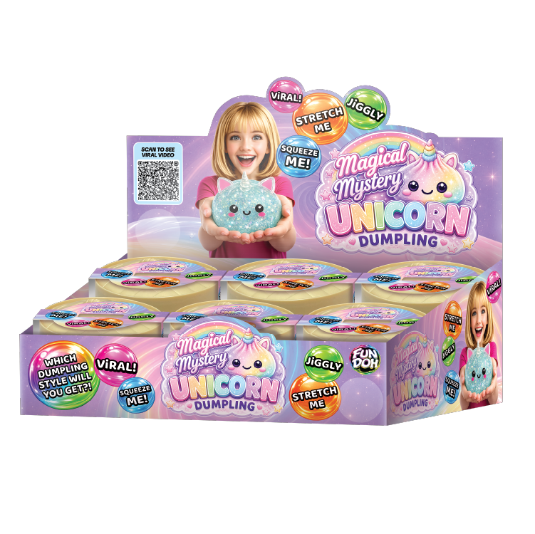 Fun Doh Unicorn Mystery Dumpling Squishy Toy - 12/Display: Wholesale Price