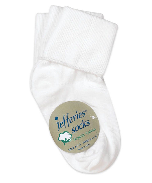 Jefferies Socks Smooth Toe Organic Cotton Turn Cuff Socks 1 Pair